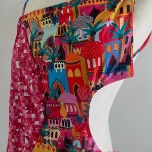 SPORLIKE Middle Eastern, European, African, print swimsuit one piece, xL
